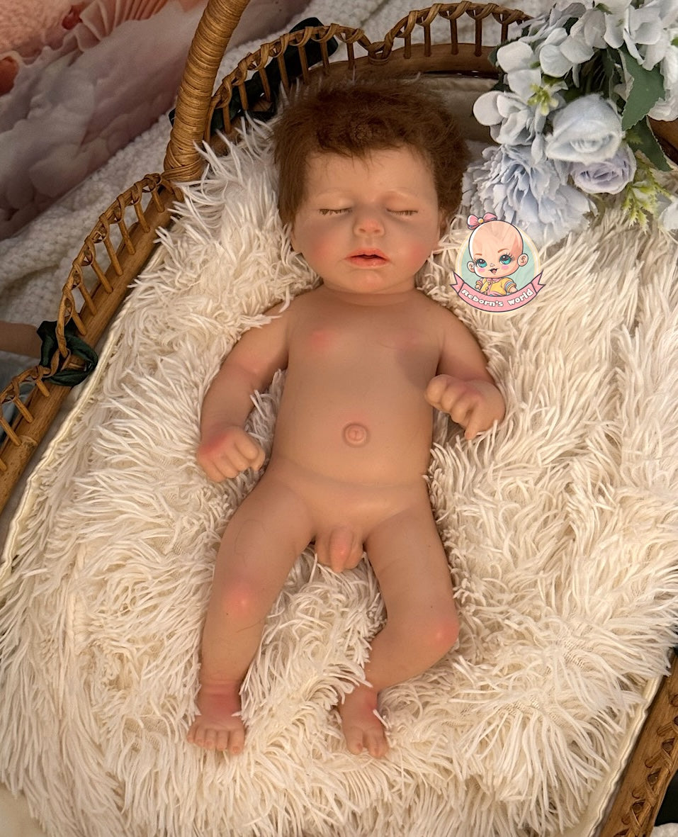 Muñeco Reborn Silicona Leni Niño 37cm / 1,6kg
