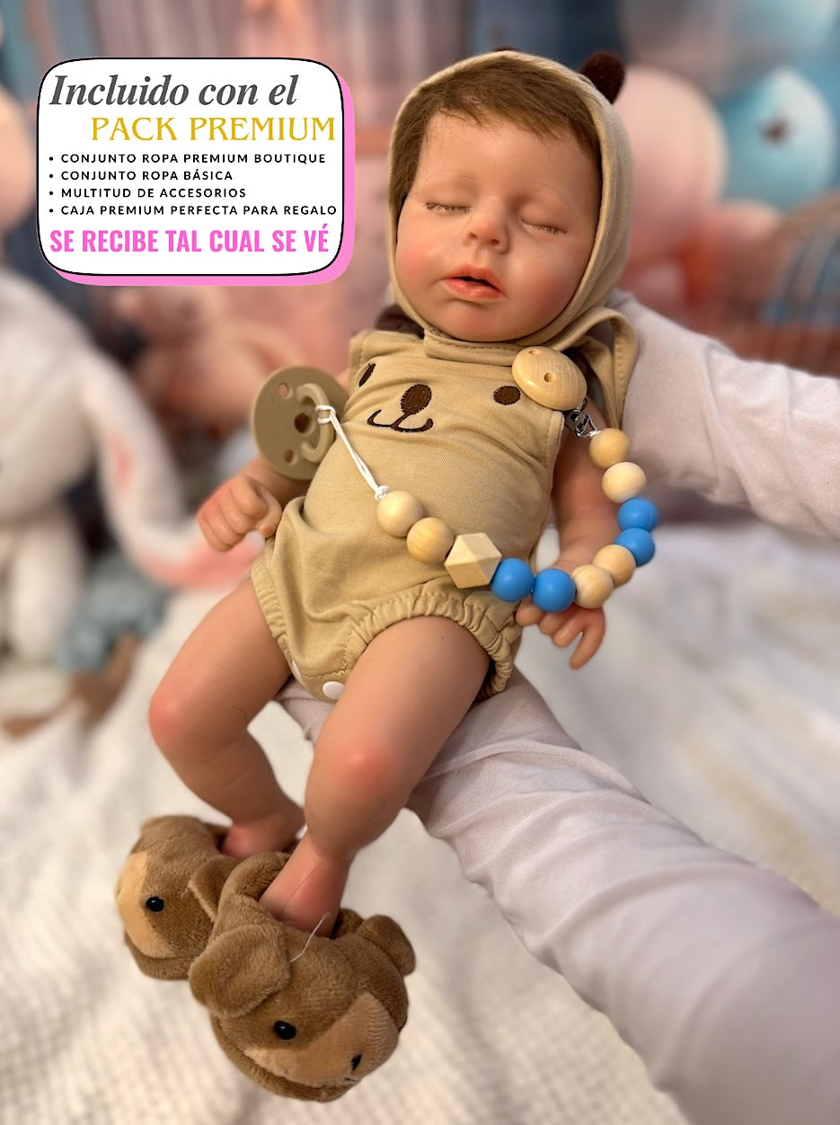 Muñeco Reborn Silicona Leni Niño 37cm / 1,6kg