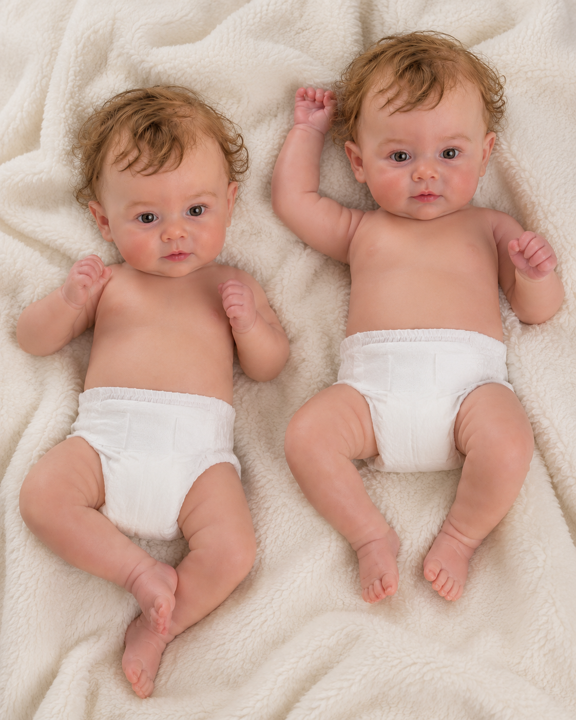 Reborn Muñecos Gemelos  Gabriel y Isabela | Niño y Niña | 55cm | 3.100 Kg