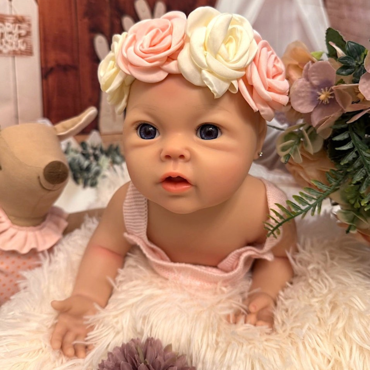 Muñeca Reborn Silicona Ana Niña 60cm / 4,8kg + Pack Premium