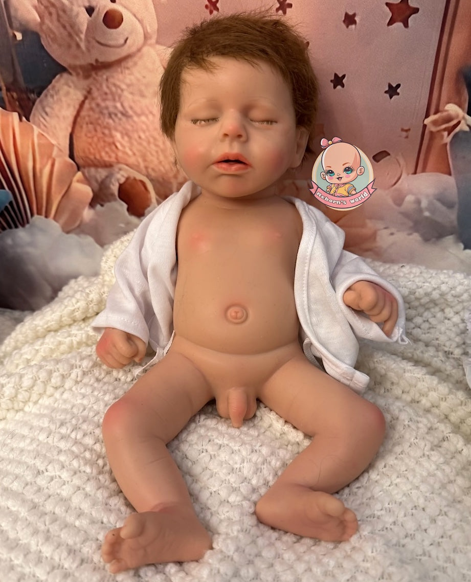 Muñeco Reborn Silicona Leni Niño 37cm / 1,6kg