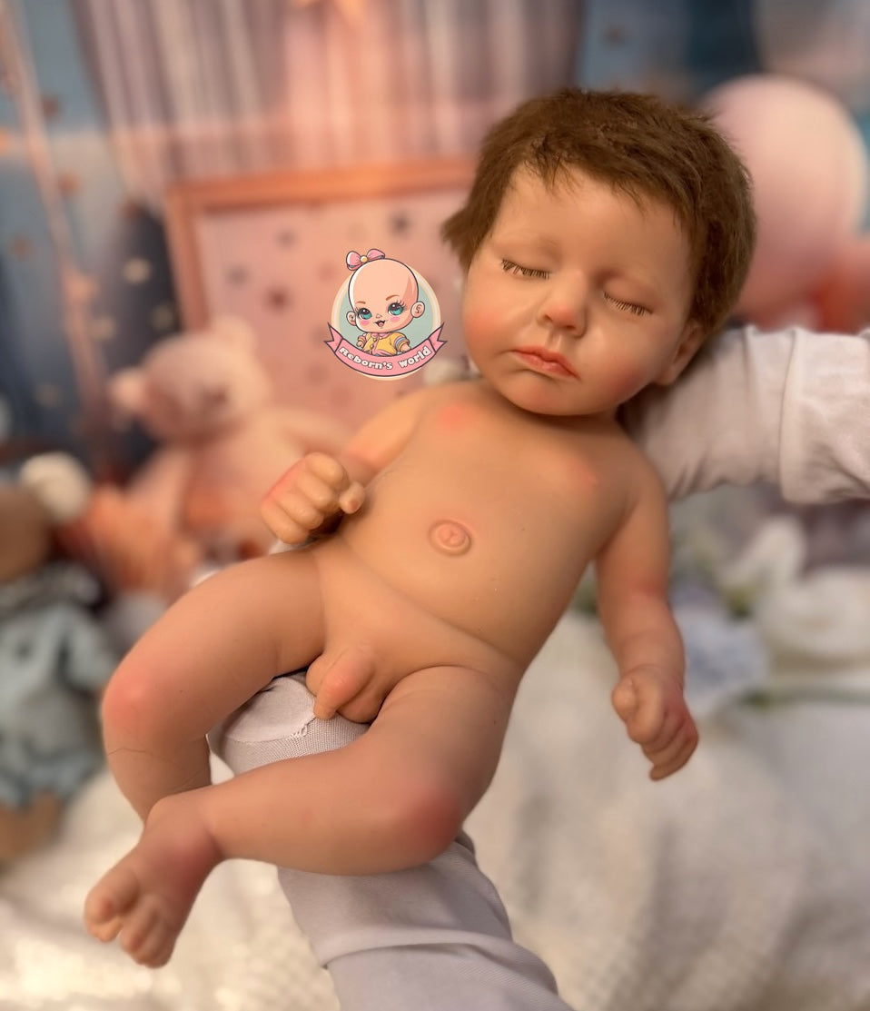 Muñeco Reborn Silicona Leni Niño 37cm / 1,6kg