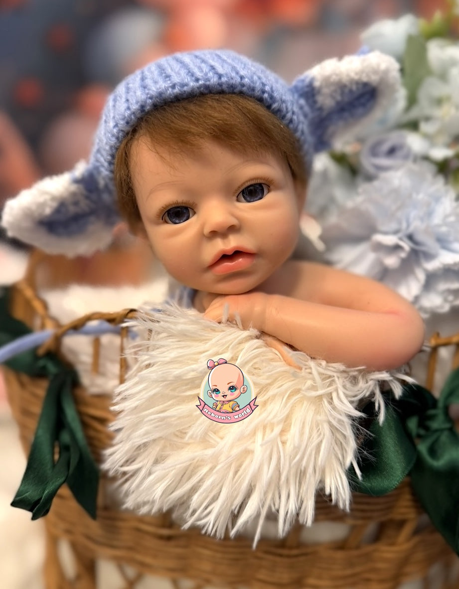Muñeco Reborn Silicona Pelo Anuk Niño 40cm / 1,7kg